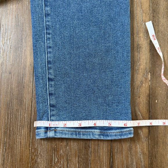 Madewell Stove Pipe Curvy Size 28 high rise 90s tapered ankle blue MOM jeans - Picture 10 of 12